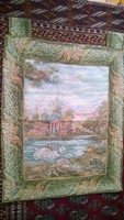 Extra quality! Belgian tapestry-tapestry-tapestry, quality, flawless piece. 98X72 cm