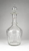 0S860 Gyönyörű Moser antik csiszolt dugós üveg 30 cm