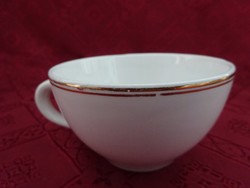 Granite Hungarian porcelain, gold-edged tea cup, top diameter 9.7 cm. He has! Jokai
