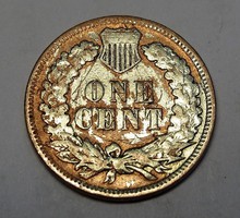 Bronz 1 Cent 1905,1904, 1894 Indián  T1-2