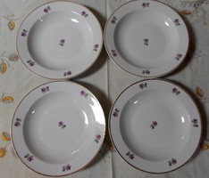 Zsolnay porcelain, violet plate 5. (Deep)