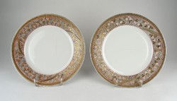 0Z229 Fischer Vilmos porcelán tányér pár 24.5 cm