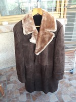 Retro debreceni bőripari  irha kabát jó állapotban. 
