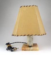 1A533 Régi márvány íróasztali lámpa 29 cm