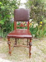 Antik ónémet szék szép faragott mintával