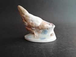 Russian porcelain hen chicken poultry vase - ep