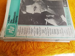 RTV újság 1974 évi töredék 33 db