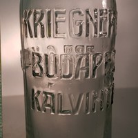 "Kriegner Gy. Budapest Kálvin tér" gyógyszeresüveg (1174)