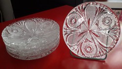 Ólomkristály süteményes tányérok