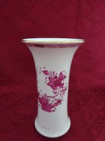 Herendi porcelán, Apponyi mintás váza, magassága 21 cm. Vanneki!