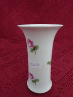 Herendi porcelán rózsa mintás váza, magassága 11,5 cm. Vanneki!