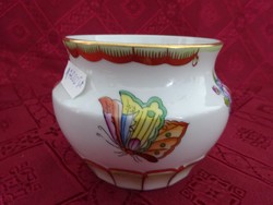 Herendi porcelán, Viktória mintás váza, magassága 8 cm, felső átmérője 8 cm. Vanneki!