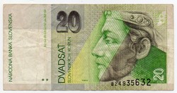Szlovákia 20 szlovák Korona, 1993