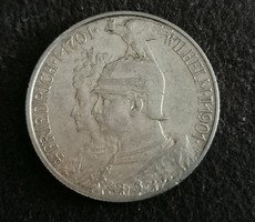 Németország emlék ezüst  2 márka 1901 