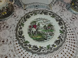 Antik, Staffordshire,Myott, sütis, lovasjelenetes,angol porcelán.