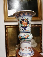 Kínai padló váza. Kézzel festet porcelán.