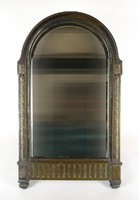 1A674 Antik historizáló boltíves asztali tükör pipere tükör 1890 körül