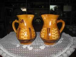 Folk small jug pair 12 cm