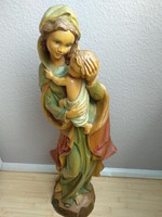 LEÁRAZTAM!Gyönyörű antik Mária kis Jézussal faragott fa szobor eladó.