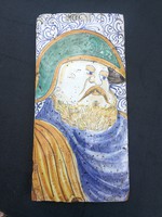 Nemes Porté Olasz csempe mázas, kerámia cserép beépitheő épületbe, kastélyba, villába.dekoràció