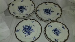 Gyűjtők figyelem RITKA GRÁNIT aranyozott festett tányér tányérok darabra jelzett több darab elérhető