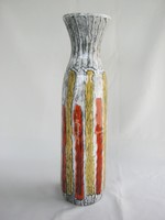 Zsűrizett iparművészeti retro kerámia váza 36 cm