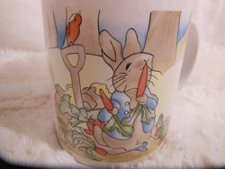 Porcelán - Beatrix Potter 3dl - jelzetlen - hibátlan bögre 