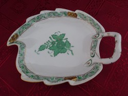 Herendi porcelán, Apponyi mintás - levél formájú - asztalközép.Vanneki.