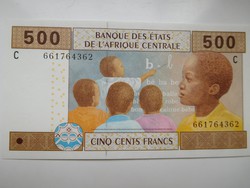 Közép Afrikai Áll / Csád/  500 francs 2010 UNC