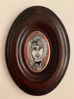 Szász Endre porcelán falikép