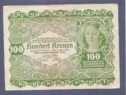 100 Korona 1922 Osztrák - Magyar Bank