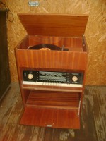 RESPROM zeneszekrény, komód - rádió, lemezjátszó - 1960-as évek
