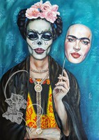 Tar Violetta (Vio) Frida de los muertos című festménye