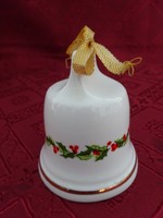 Kalocsai porcelán karácsonyi csengő, magassága 7,5 cm. Vanneki! Jókai.