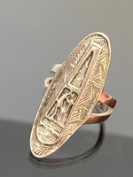 Gyönyörű egyiptomi ezüst gyűrű