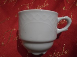 Coffee set - 6 pcs - marked - Spanish - porcelain - snow white - thick - like new - 1 dl cup
