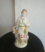 Szovjet ZHK Polonne orosz porcelán női nipp figura  nosztalgia Gyűjtői darab
