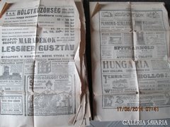 Újságlapok a 1905 évből