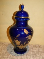 Bavaria kobalt kék urna váza