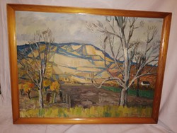 Antik festmény Somogyi Imre Szüretelők a szőlőhegyen gyűjteményből