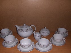 Ritka Alföldi porcelán teás kávés készlet 6 személyes (5/K) 