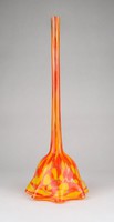 1B006 Muránói fújt üveg virágtartó tölcsér 28.5 cm