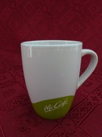 Mc cafe mug, 9.5 cm high, green, 2012. Vanneki! Jókai.