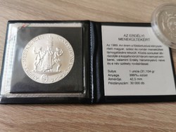 Erdélyi menekültekért ezüst érme 31,1 gramm 0,999