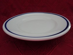 Zsolnay porcelán kék csíkos süteményes tányér. Vanneki!