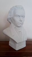 Beethoven büszt mellszobor fehér szobor 19 cm