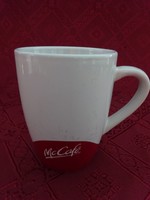 Mc café mug in porcelain glass, burgundy, diameter 7 cm. He has! Jókai.