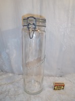 Üveg - Olasz - dombornyomott - spagettis üveg - 33 x 10 cm - hibátlan