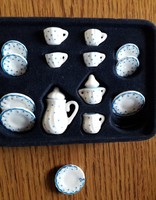 Miniatűr porcelán kávéskészlet 15db-os