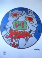Keith haring original lithography! certified
